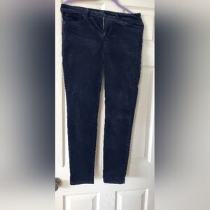 Lucky Brand Midnight Black Velvet Pants- Size 27